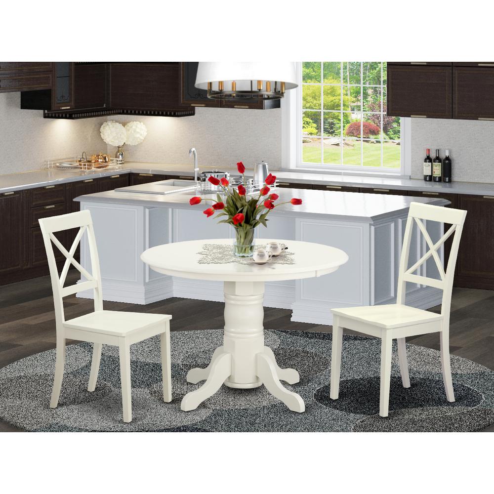 3  Pc  Dining  room  set-Kitchen  dinette  Table  and  2  Dining  Chairs. Picture 4