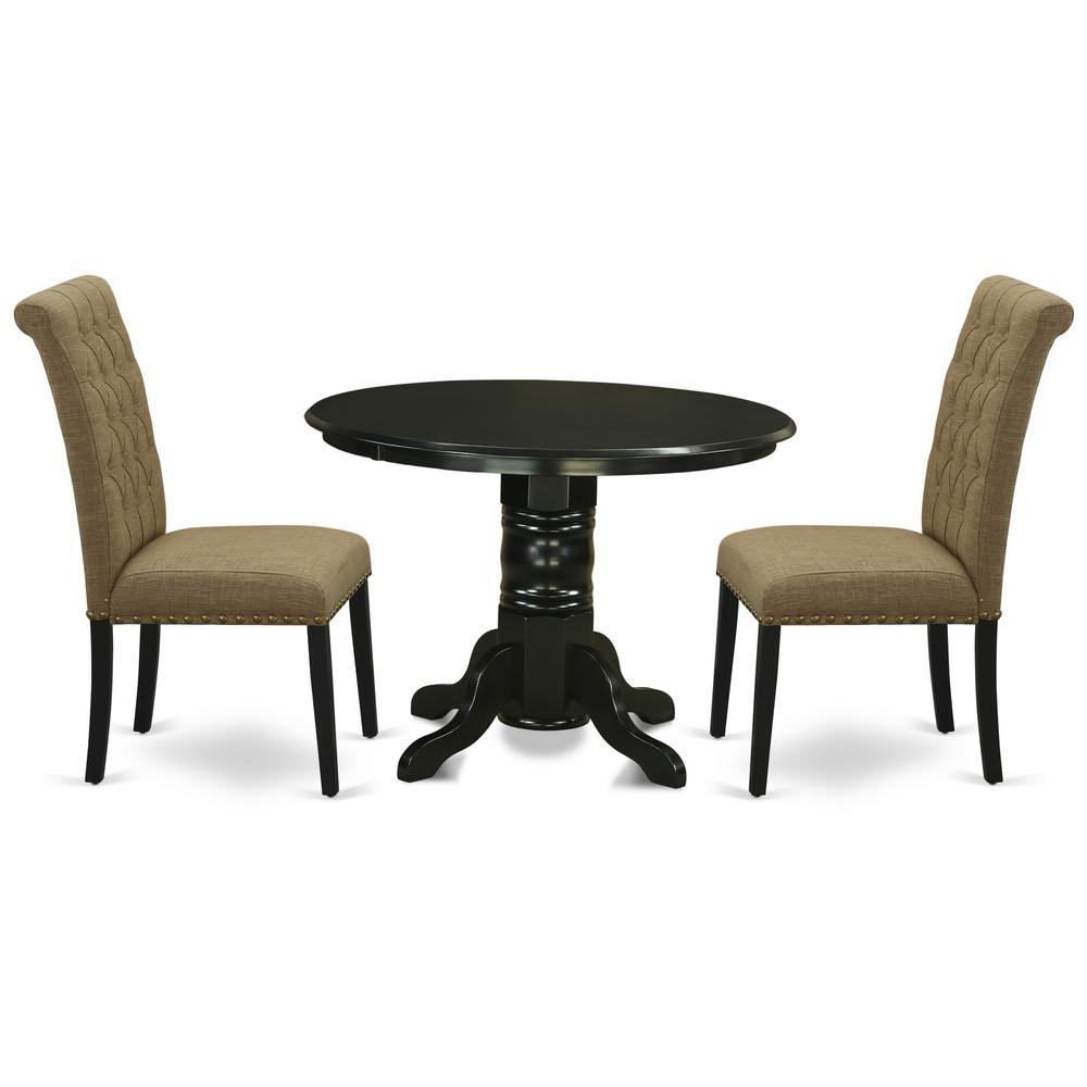 Dining Room Set Black, SHBR3-BLK-17. Picture 1