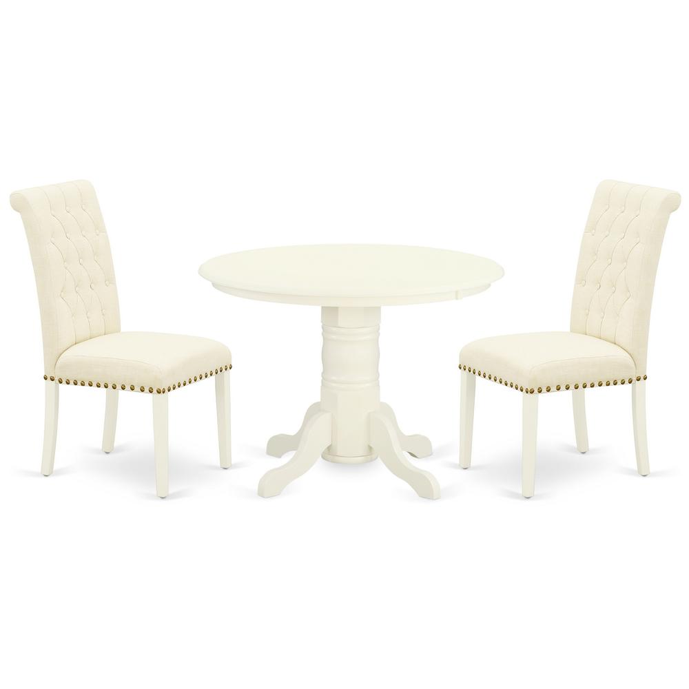 Dining Room Set Linen White, SHBR3-WHI-02. Picture 1