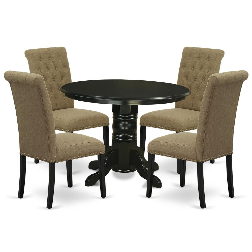 Dining Room Set Black, SHBR5-BLK-17. Picture 1