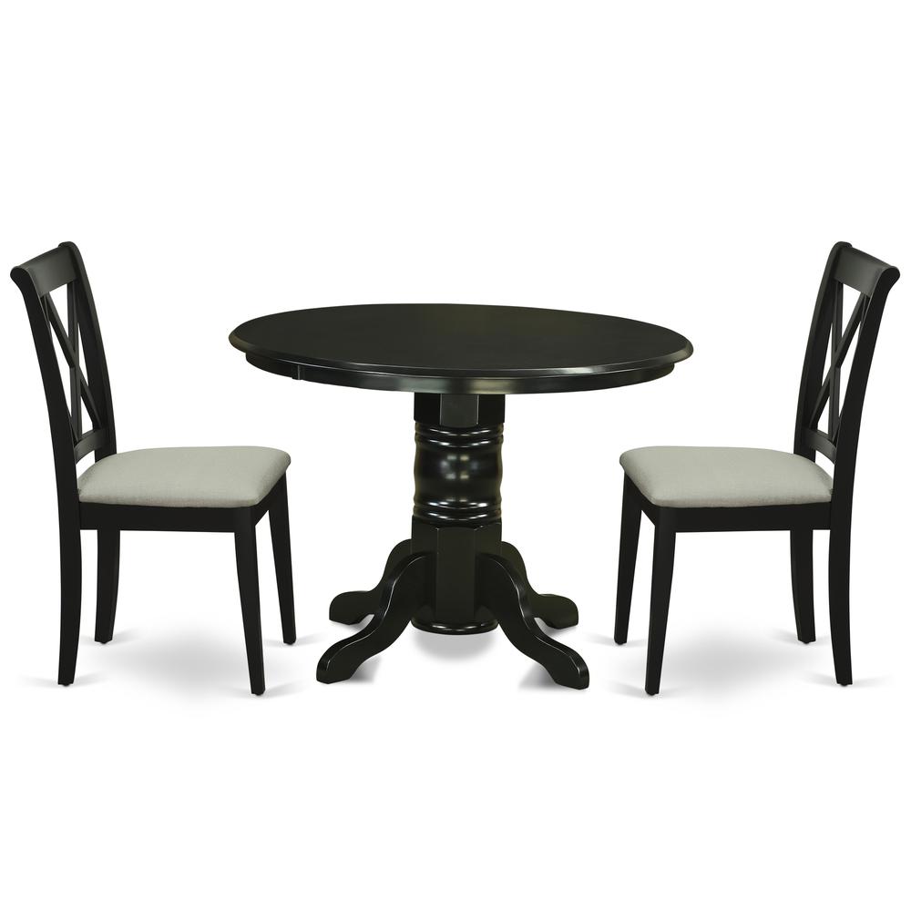 Dining Room Set Black, SHCL3-BLK-C. Picture 1