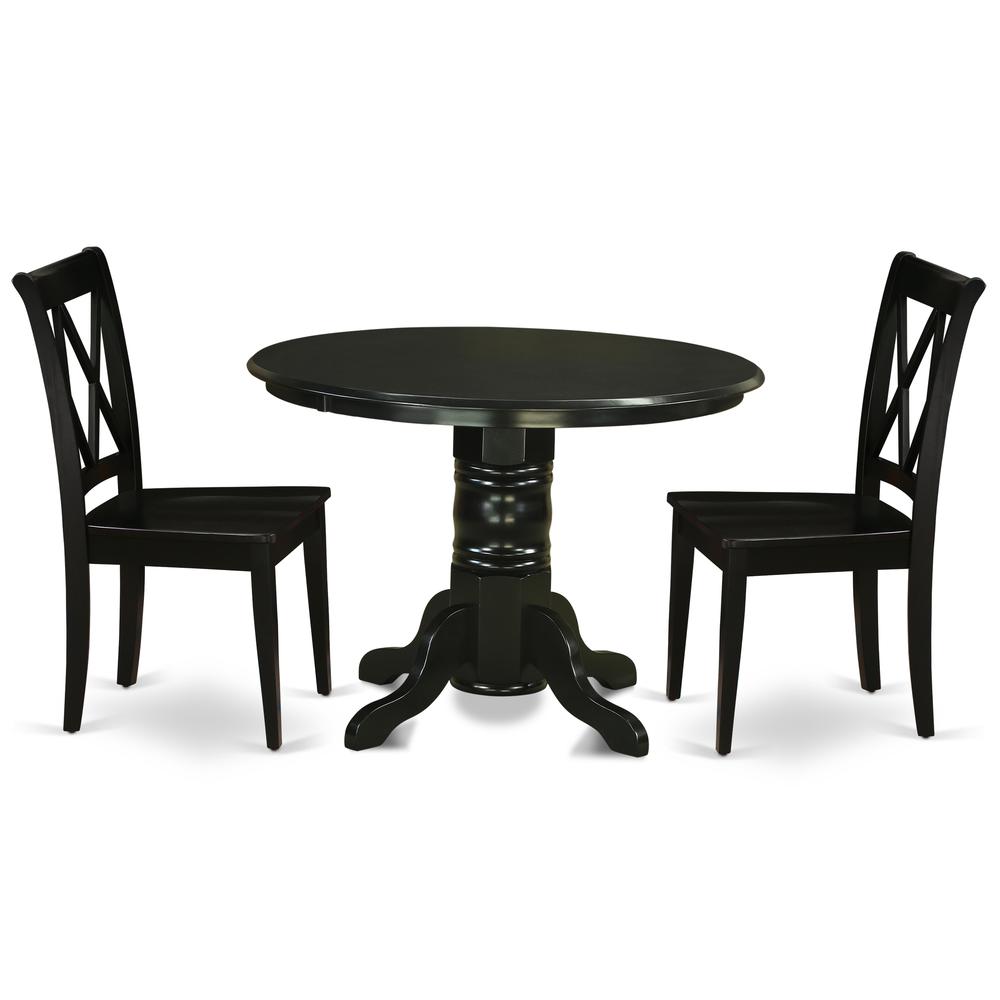 Dining Room Set Black, SHCL3-BLK-W. Picture 1