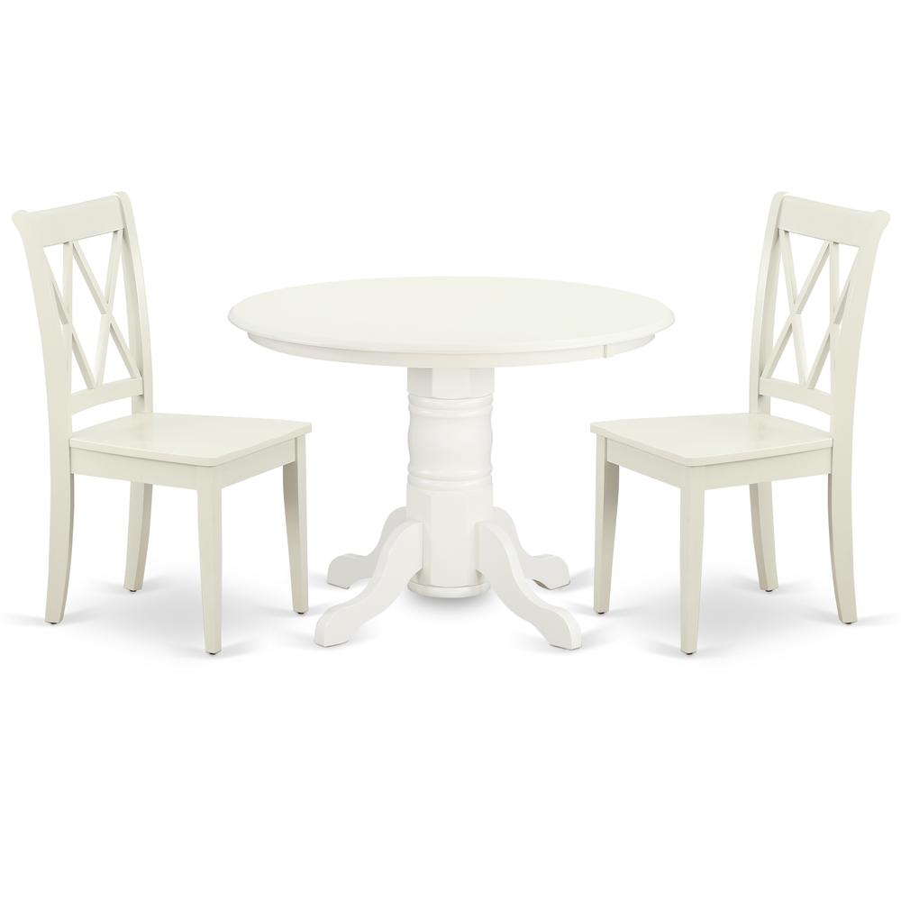 Dining Room Set Linen White, SHCL3-LWH-W. Picture 1