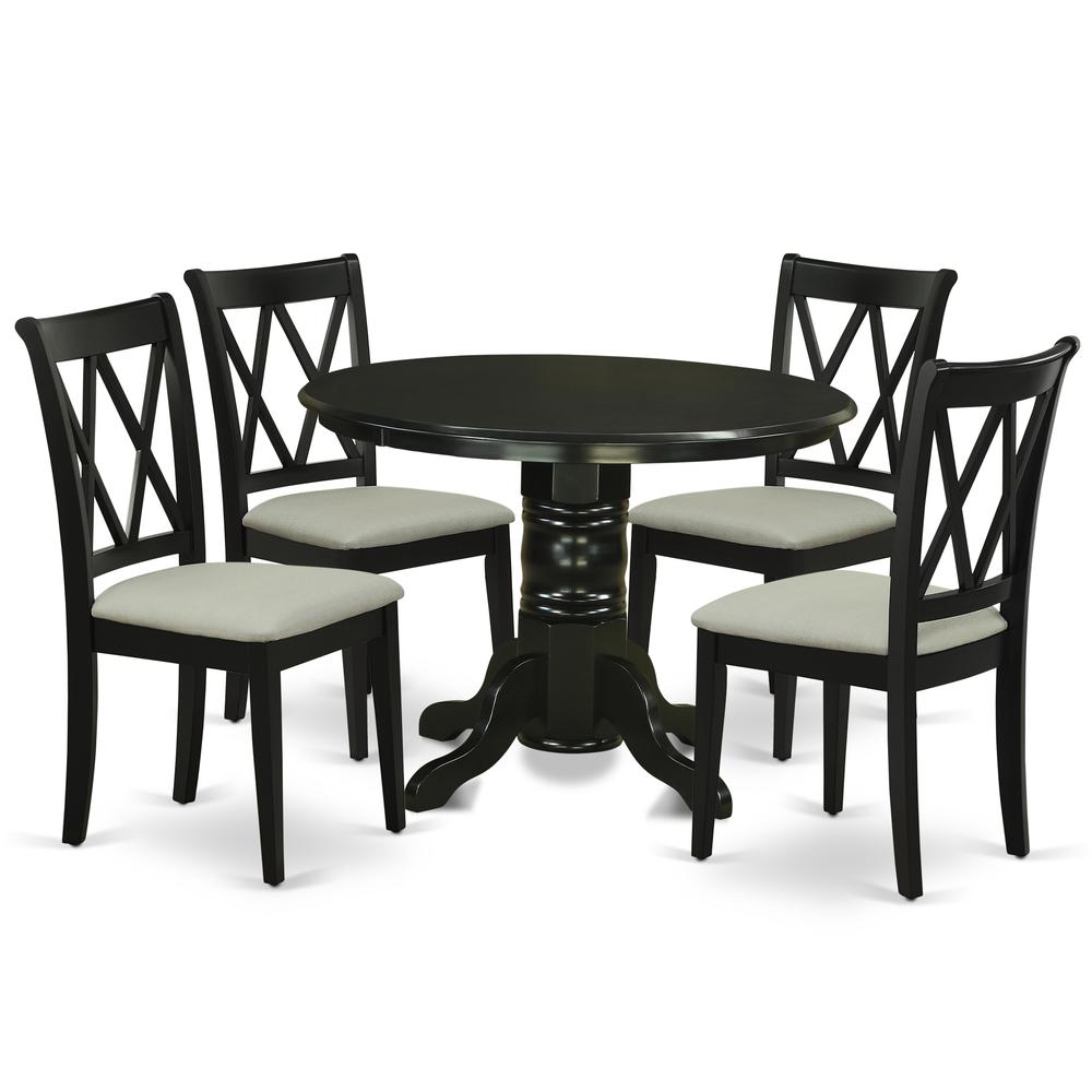Dining Room Set Black, SHCL5-BLK-C. Picture 1