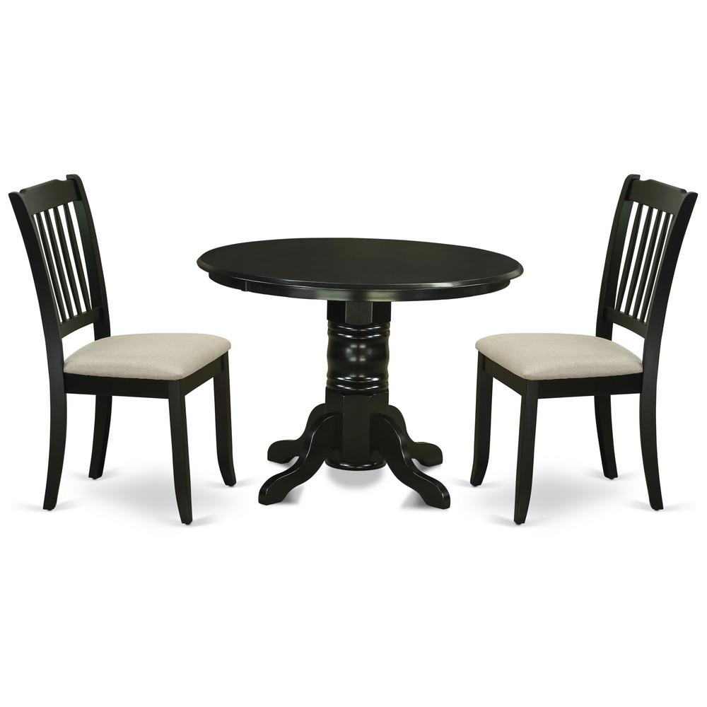 Dining Room Set Black, SHDA3-BLK-C. Picture 1