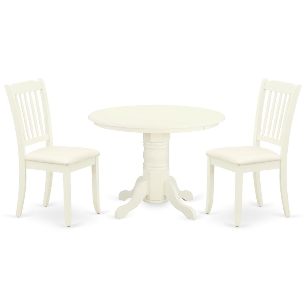 Dining Room Set Linen White, SHDA3-WHI-C. Picture 1