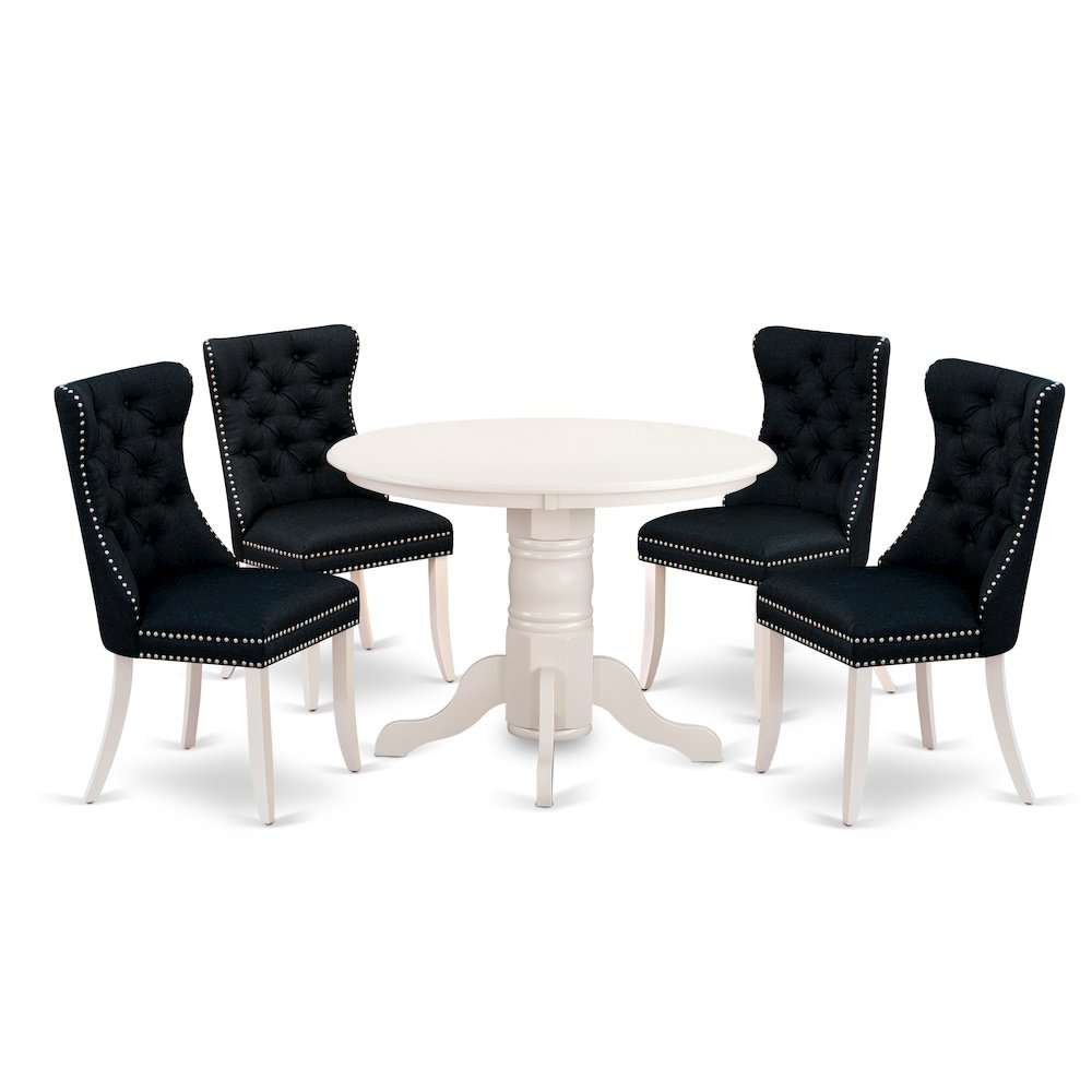 5 Piece Modern Dining Table Set. Picture 1