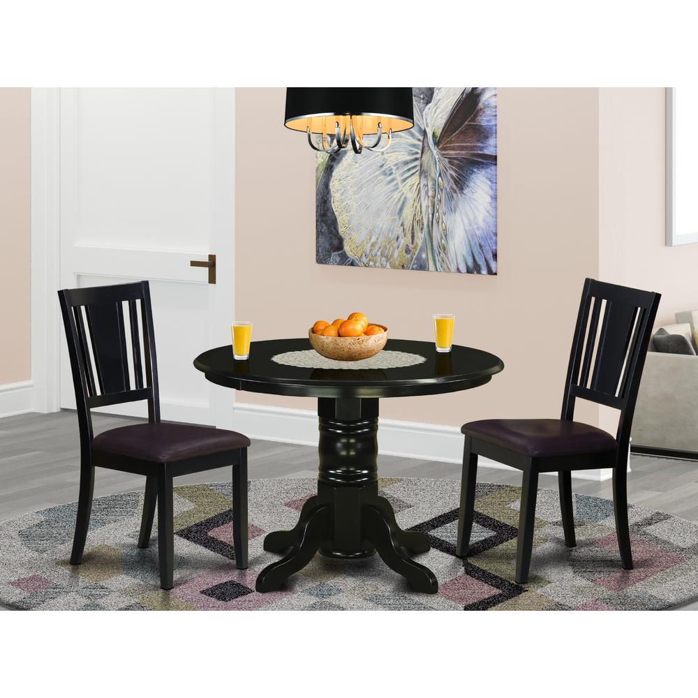 3  Pc  dinette  set-Dining  Table  and  2  Kitchen  Chairs. Picture 4