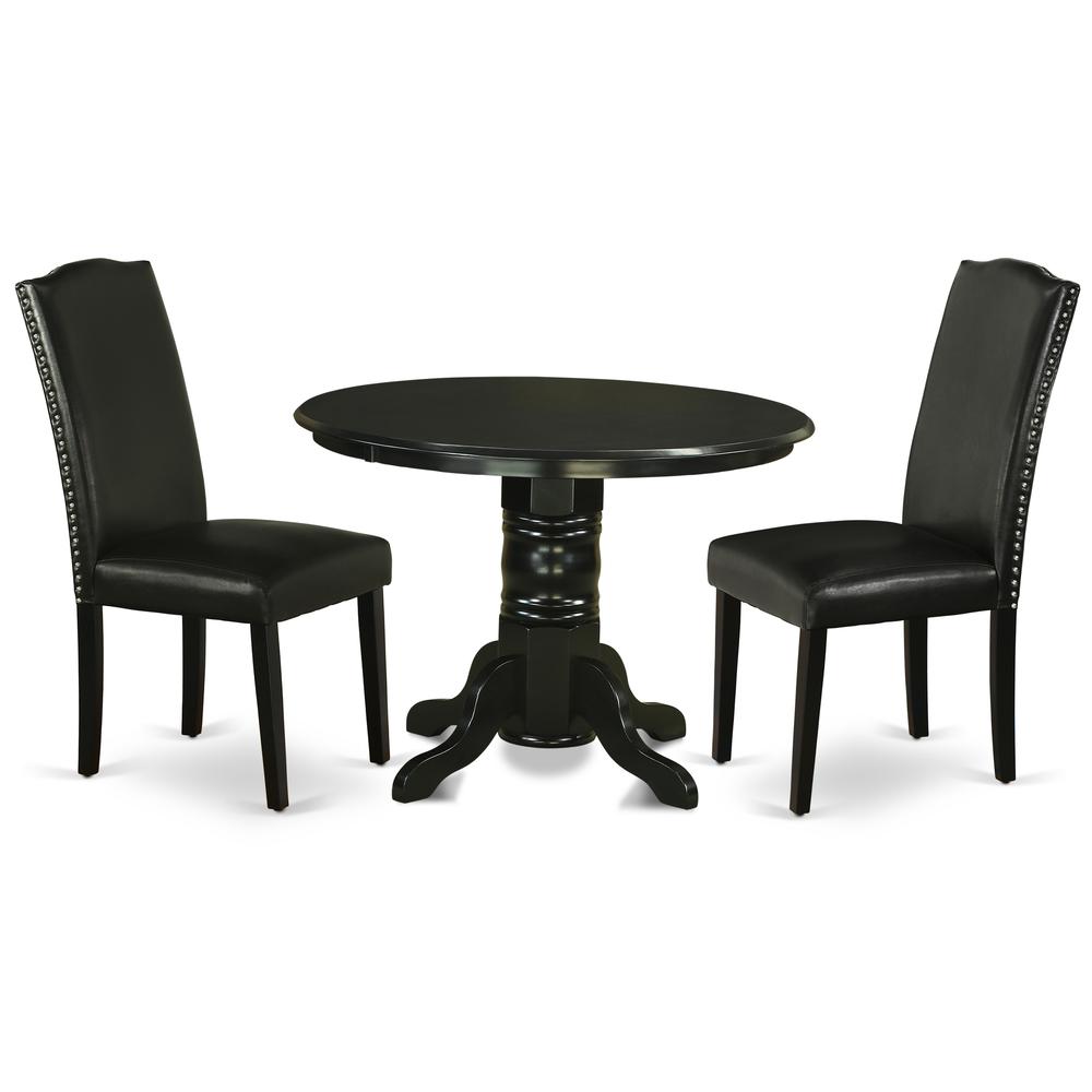 Dining Room Set Black, SHEN3-BLK-69. Picture 1
