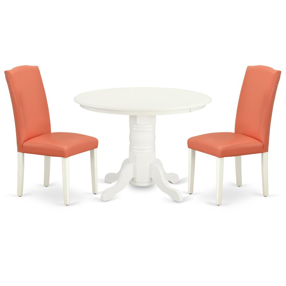 Dining Room Set Linen White, SHEN3-LWH-78. Picture 1