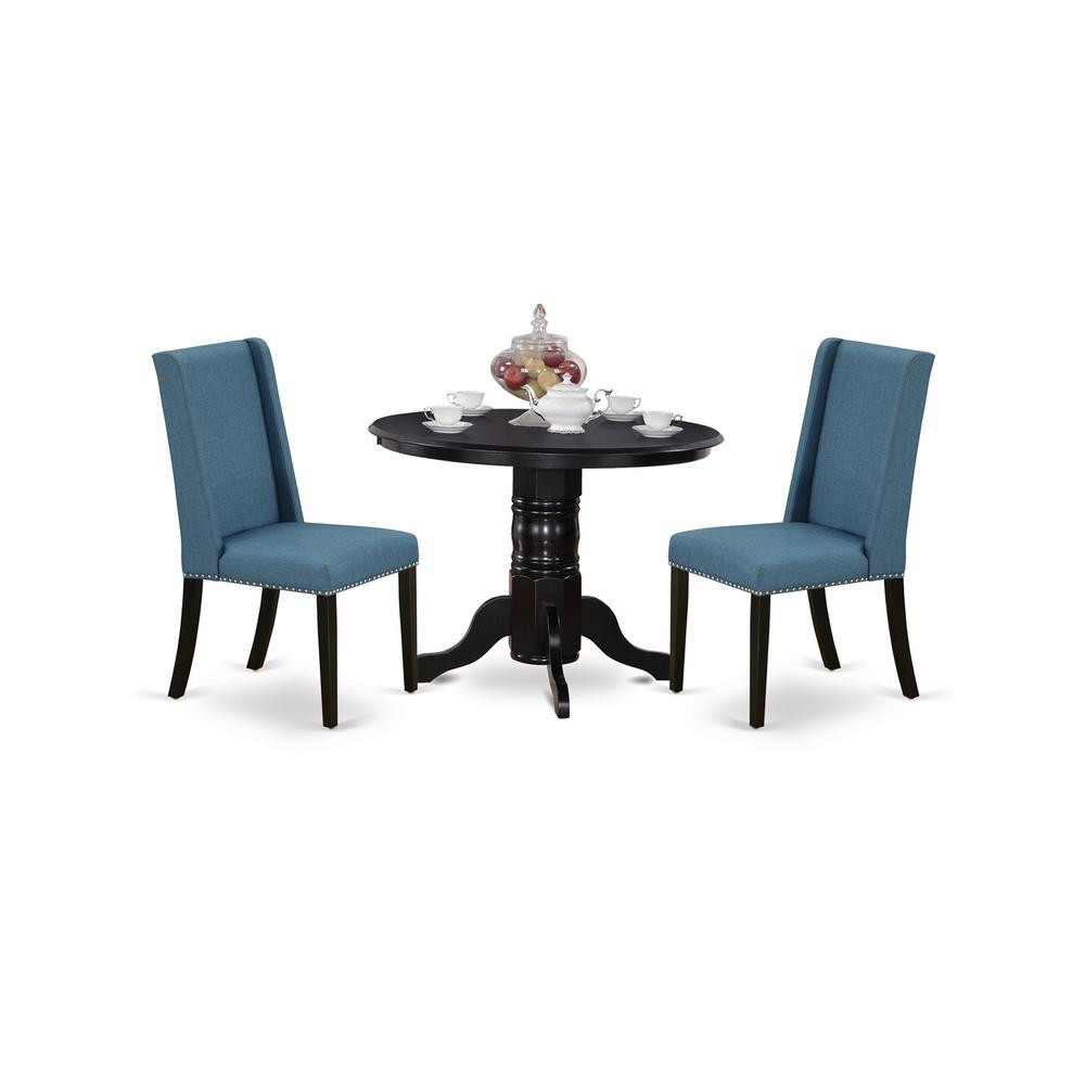 Dining Room Set Black, SHFL3-BLK-21. Picture 1