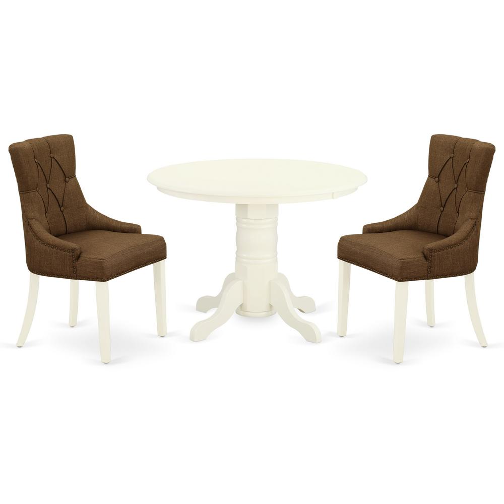 Dining Room Set Linen White, SHFR3-WHI-18. Picture 1
