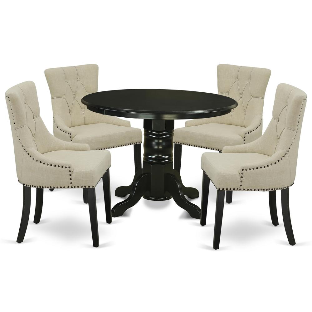 Dining Room Set Black, SHFR5-BLK-02. Picture 1