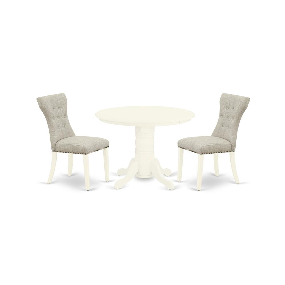 Dining Room Set Linen White, SHGA3-WHI-35. Picture 1