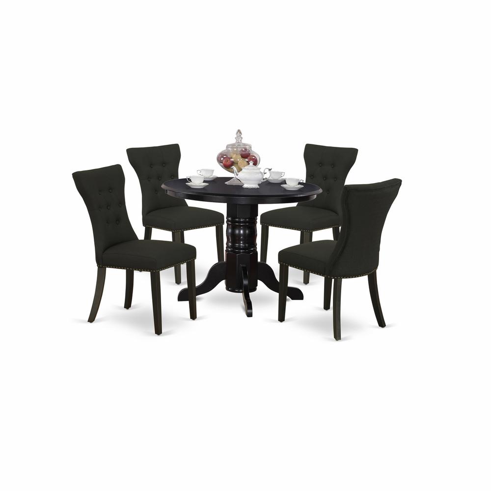 Dining Room Set Black, SHGA5-BLK-24. Picture 1