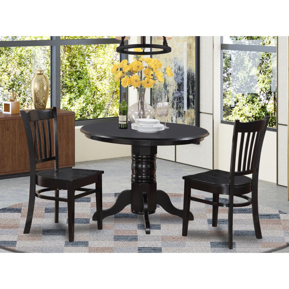 3  Pc  small  Kitchen  Table  set-Round  Table  and  2  Kitchen  Chairs. Picture 4