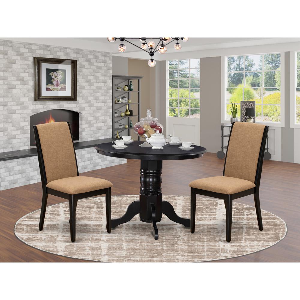 Dining Room Set Black, SHLA3-BLK-47. Picture 3