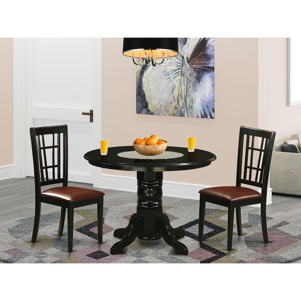 3  Pc  Dining  room  set  for  2-Dinette  Table  and  2  dinette  Chairs. Picture 4