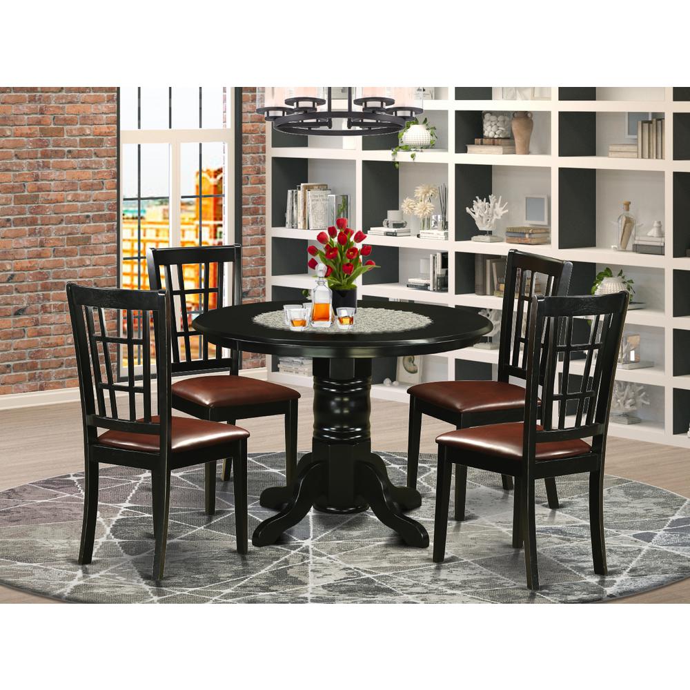5  Pcsmall  Kitchen  Table  set  for  4-Dining  Table  and  4  Dining  Chairs. Picture 4