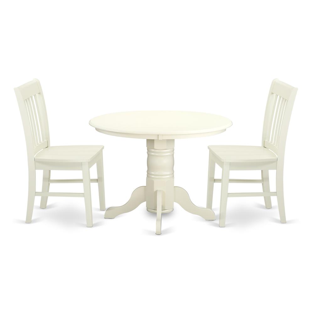 Dining Room Set Linen White, SHNO3-LWH-W. Picture 1