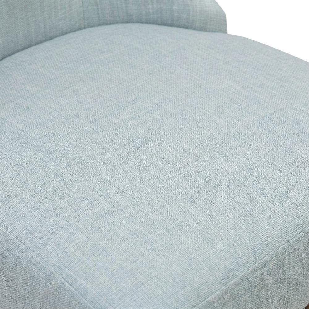 Linen Parsons Dining Chairs, Button-Tufted High Back, Baby Blue, Set of 2. Picture 7