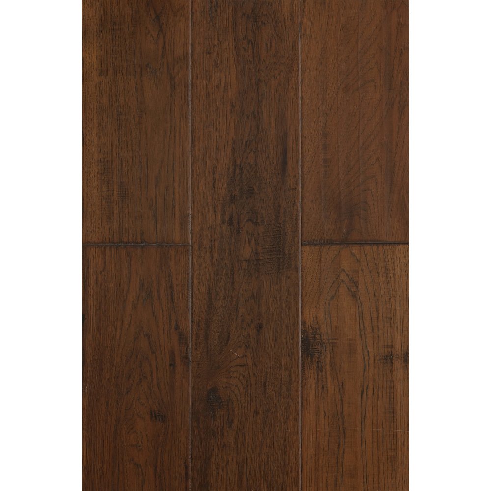 East West Furniture SP-7HH06 Sango Premier Engineered Hardwood Flooring - European Oak - 1/2 in x 7 in x Random Length Handscraped, 26.24 sqft/box, Rosewood. Picture 1