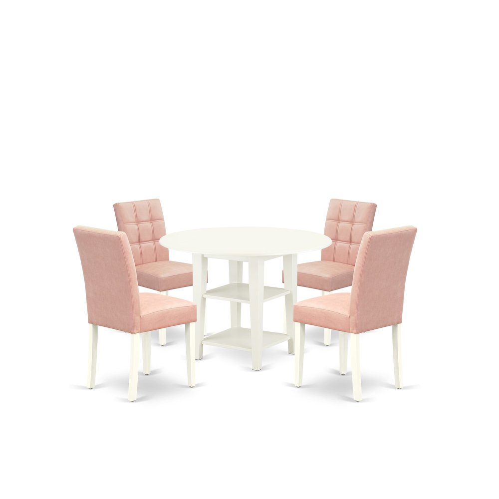 5 Piece Mid-Century Dining Table Set contain A Dinner Table. Picture 1
