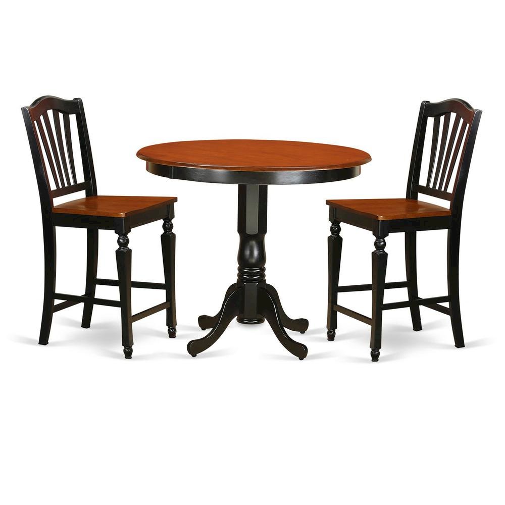 3  Pc  counter  height  Table  and  chair  set-pub  Table  and  2  Kitchen  Chairs.. Picture 1