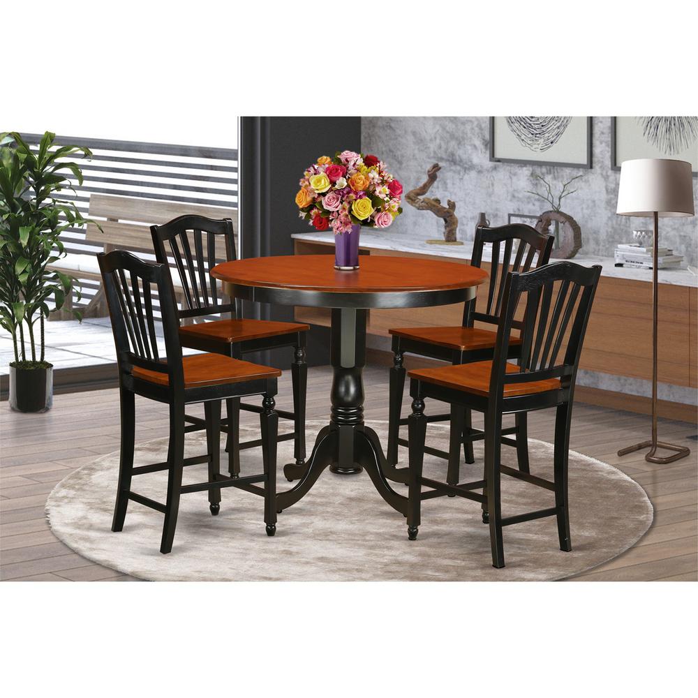 5  Pc  counter  height  Dining  room  set  -  counter  height  Table  and  4  Kitchen  Chairs.. Picture 4