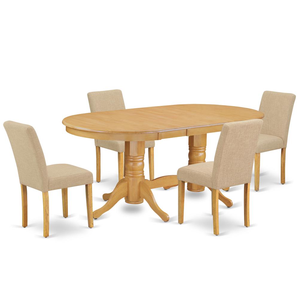 Dining Room Set Oak, VAAB5-OAK-04. Picture 1
