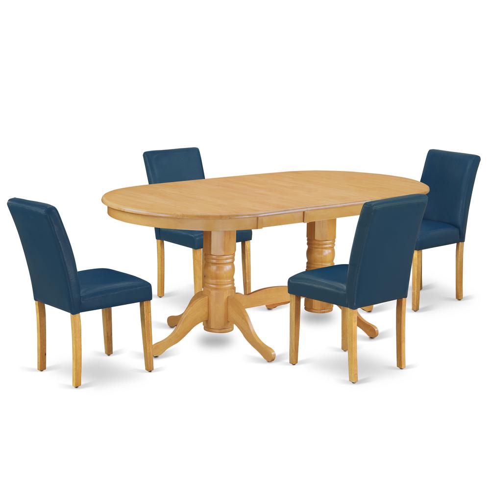 Dining Room Set Oak, VAAB5-OAK-55. Picture 1