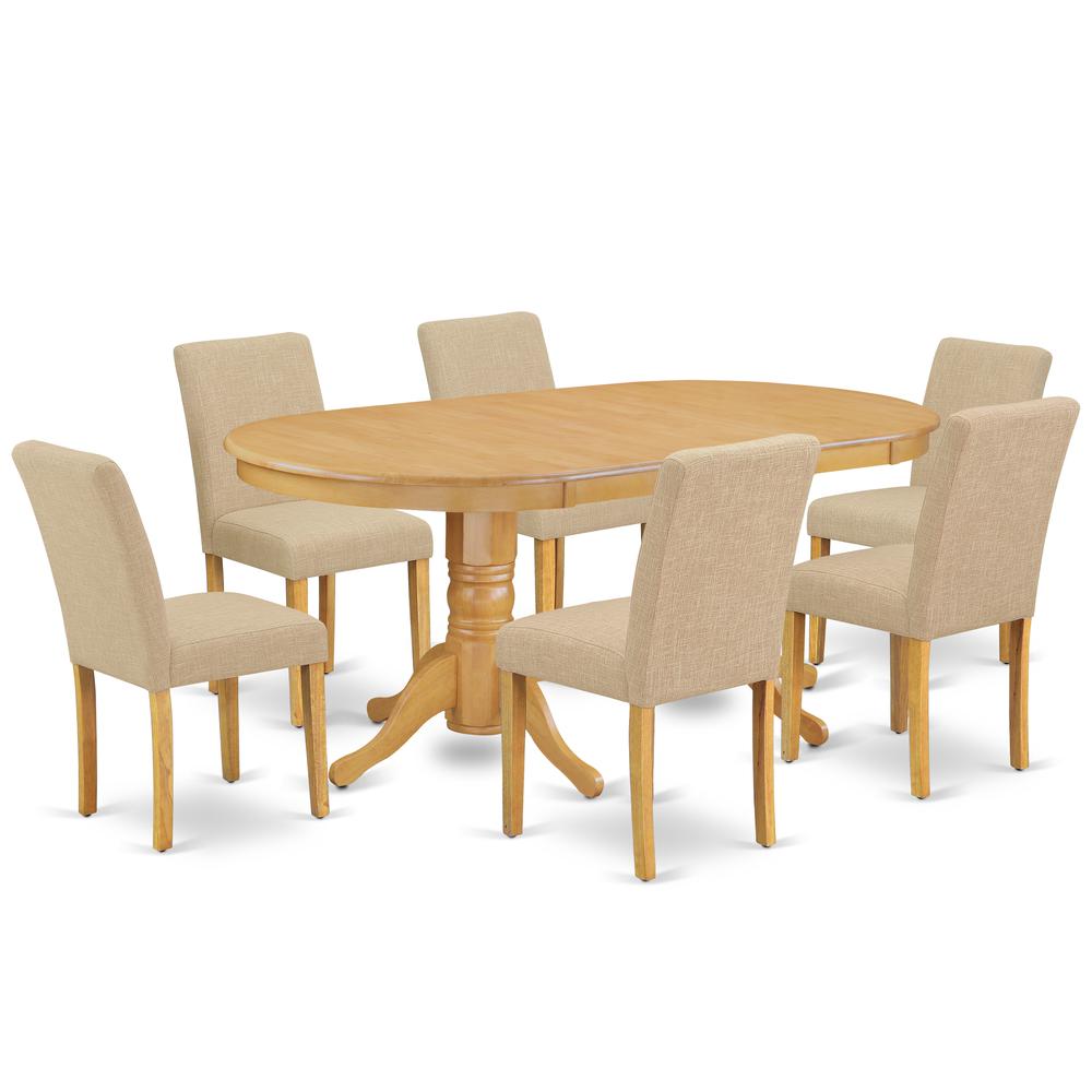 Dining Room Set Oak, VAAB7-OAK-04. Picture 1
