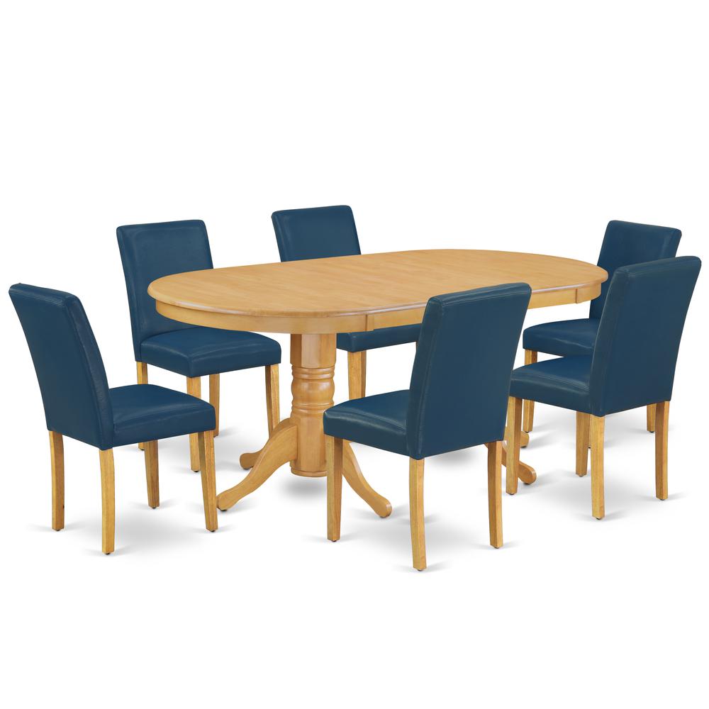 Dining Room Set Oak, VAAB7-OAK-55. Picture 1