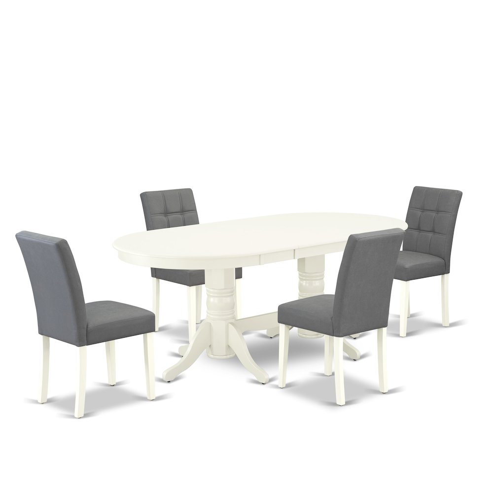 5 Piece Dining Table Set consists A Modern Dinner Table. Picture 1