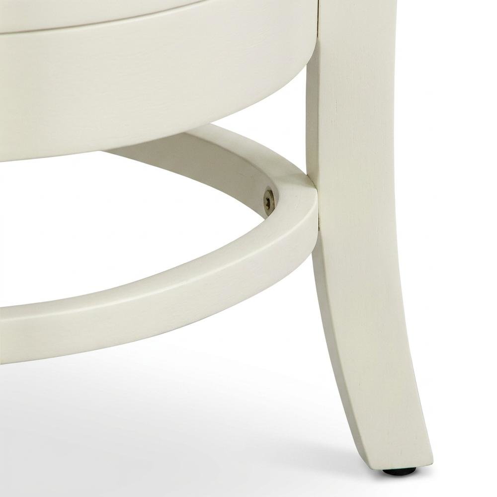 Wooden Dining Chair with Slat Back, Wood Kitchen Chair, White, Set of 2. Picture 8