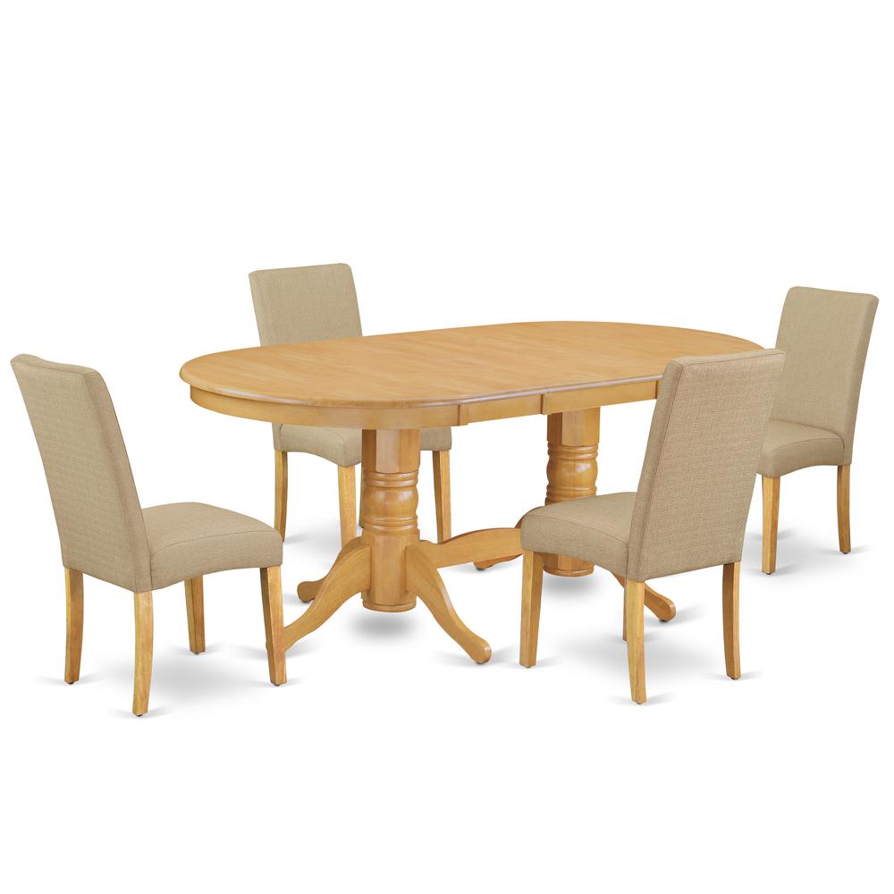 Dining Room Set Oak, VADR5-OAK-16. Picture 1