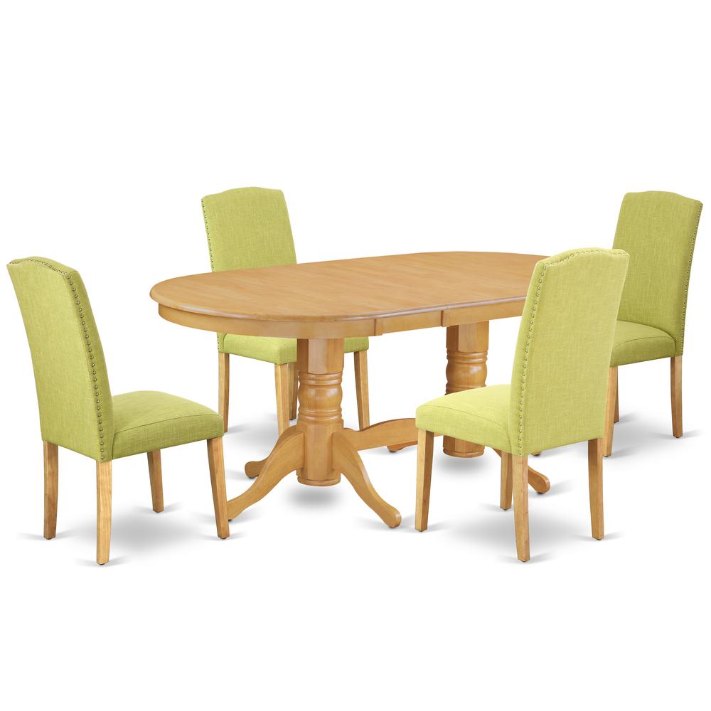 Dining Room Set Oak, VAEN5-OAK-07. Picture 1