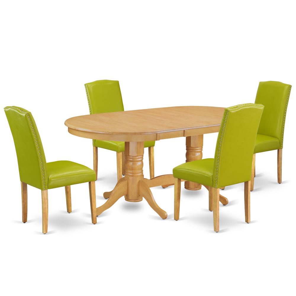 Dining Room Set Oak, VAEN5-OAK-51. Picture 1