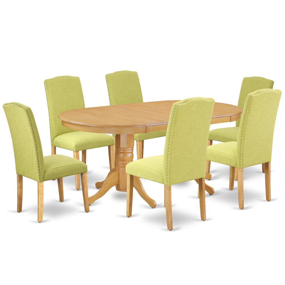 Dining Room Set Oak, VAEN7-OAK-07. Picture 1