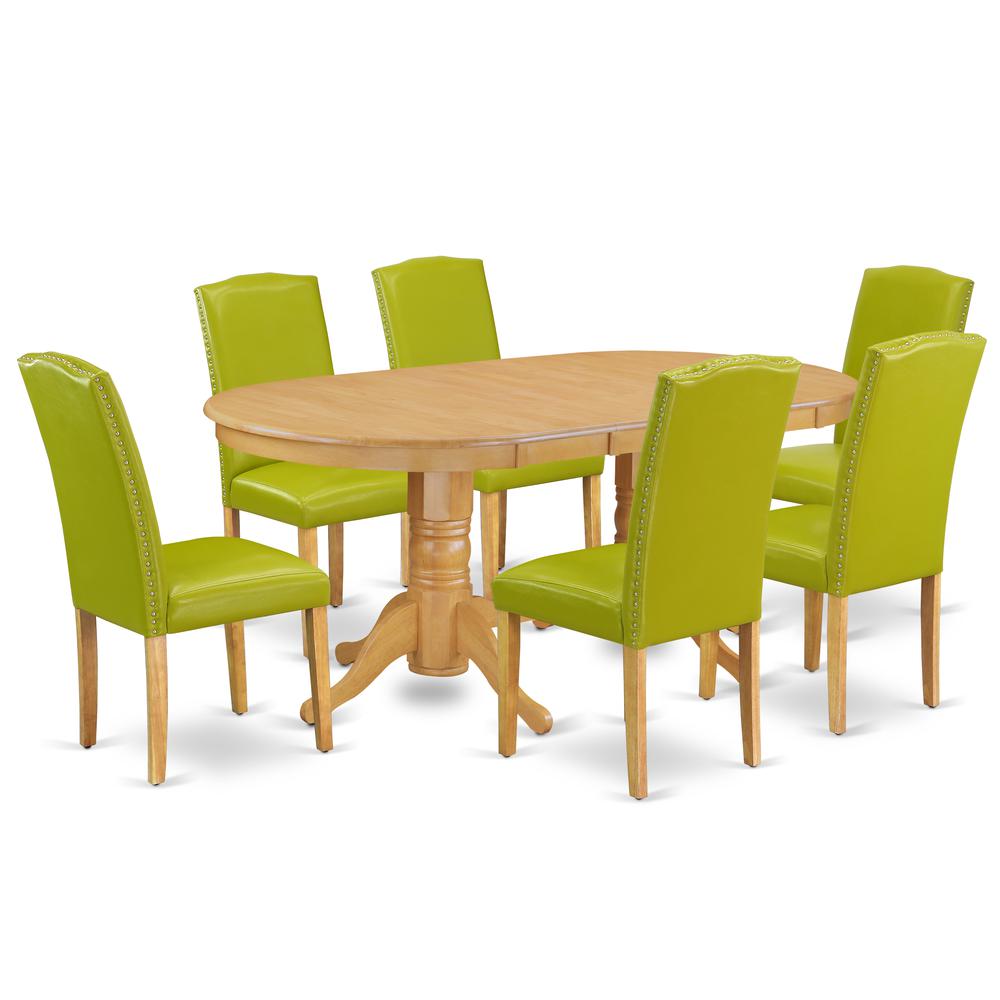 Dining Room Set Oak, VAEN7-OAK-51. Picture 1