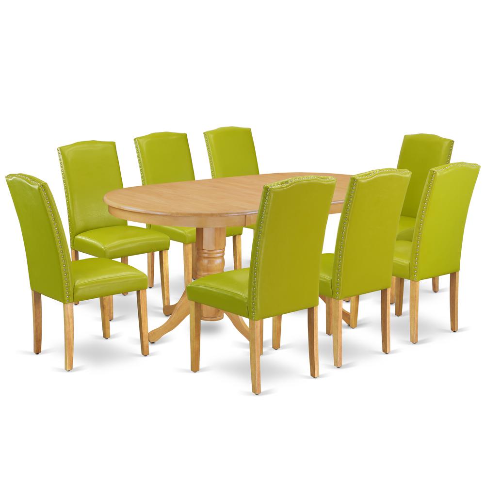 Dining Room Set Oak, VAEN9-OAK-51. Picture 1