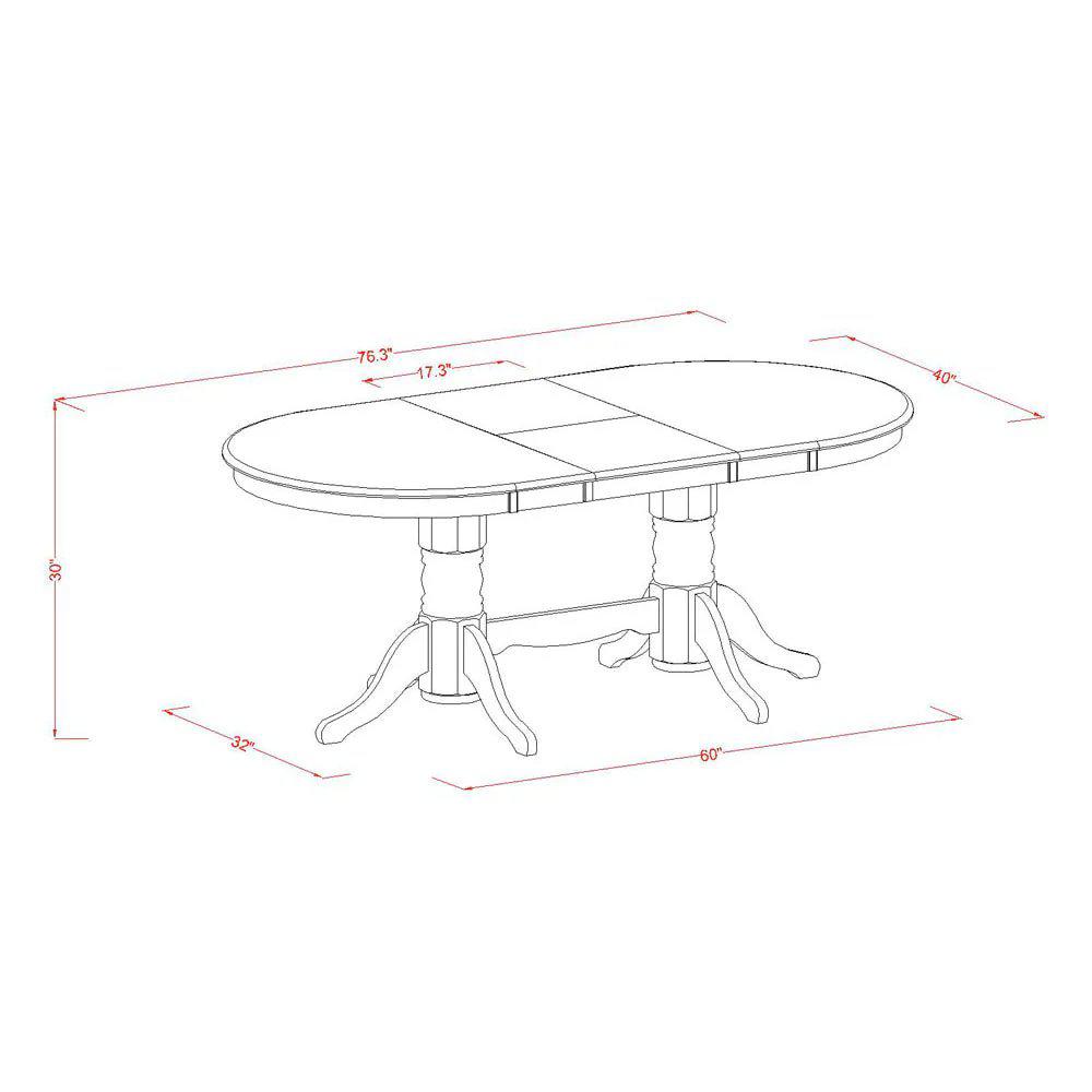 Vancouver  rectangular  round  corner  dining    table  with  17  in  self  storage  leaf  finish  in  Oak. Picture 5