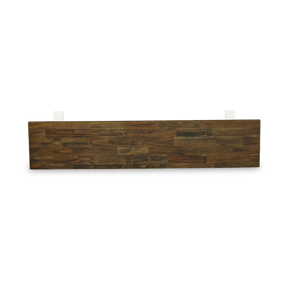 V-Style Modern Dining Room Bench with Wooden Seat. Picture 3