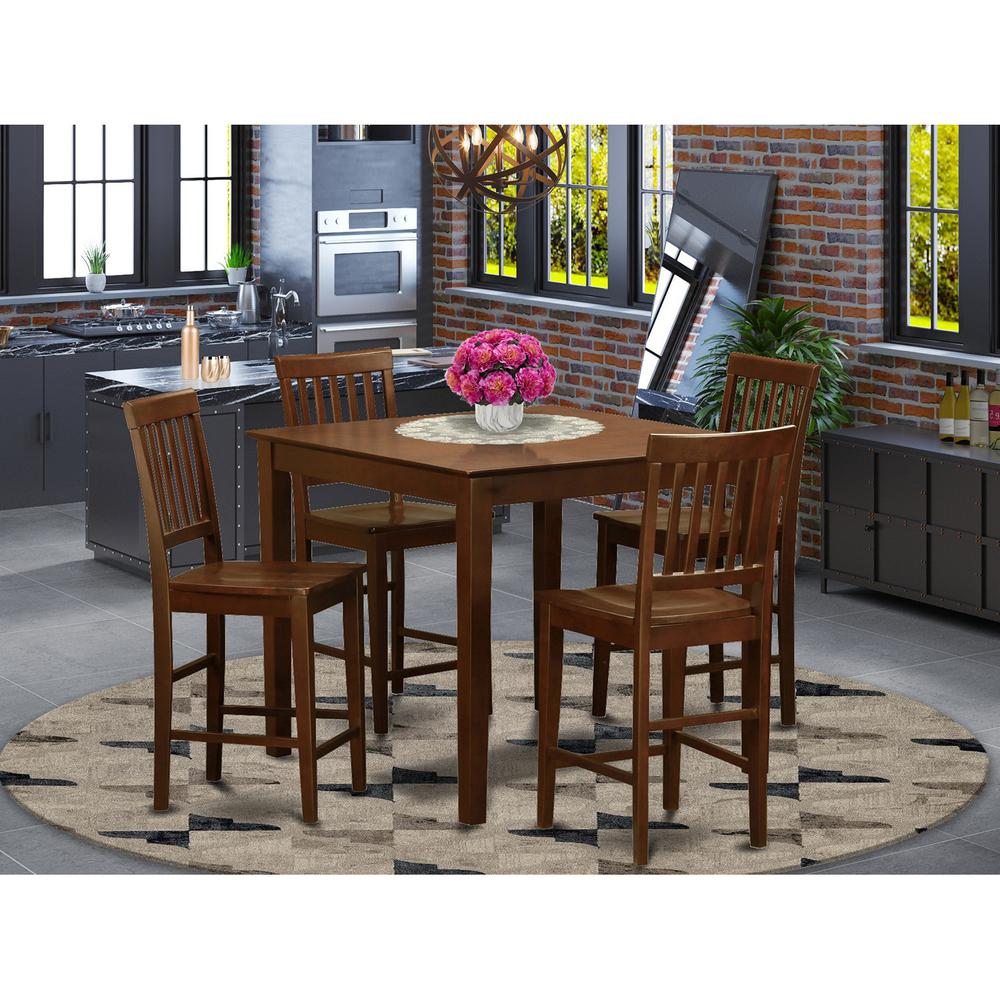 5  Pc  pub  Table  set-counter  height  Table  and  4  Kitchen  Chairs.. Picture 1