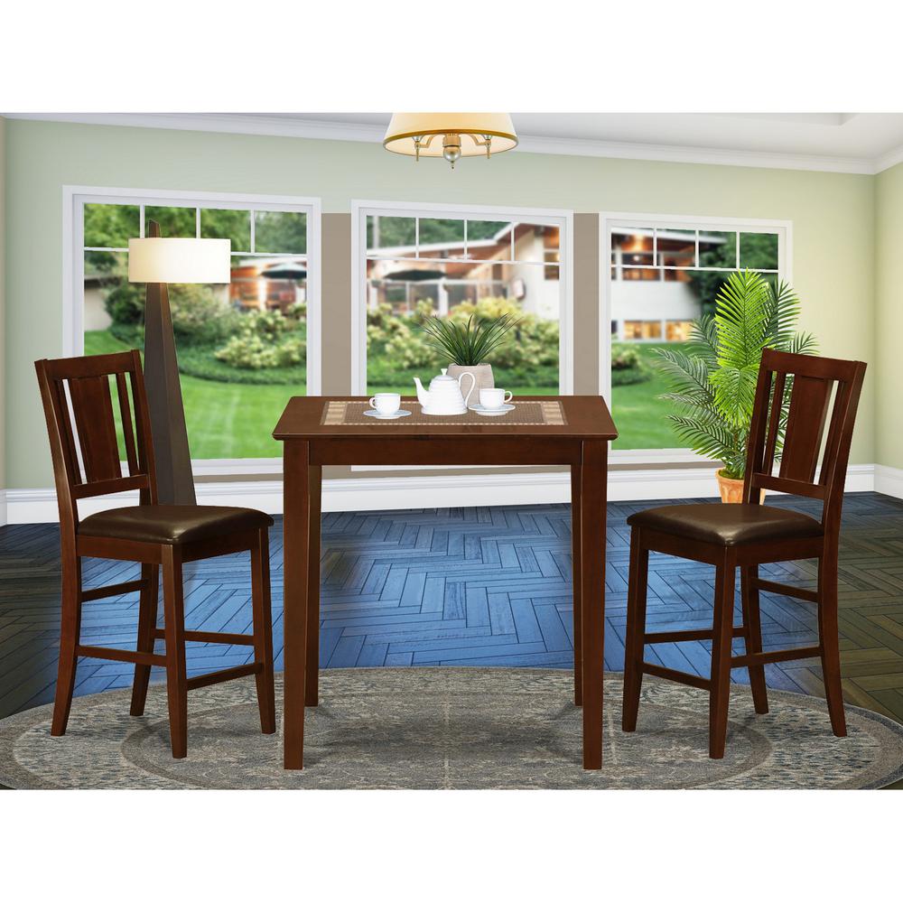 3  Pc  Counter  height  Table-pub  Table  and  2  Dinette  Chairs. Picture 2