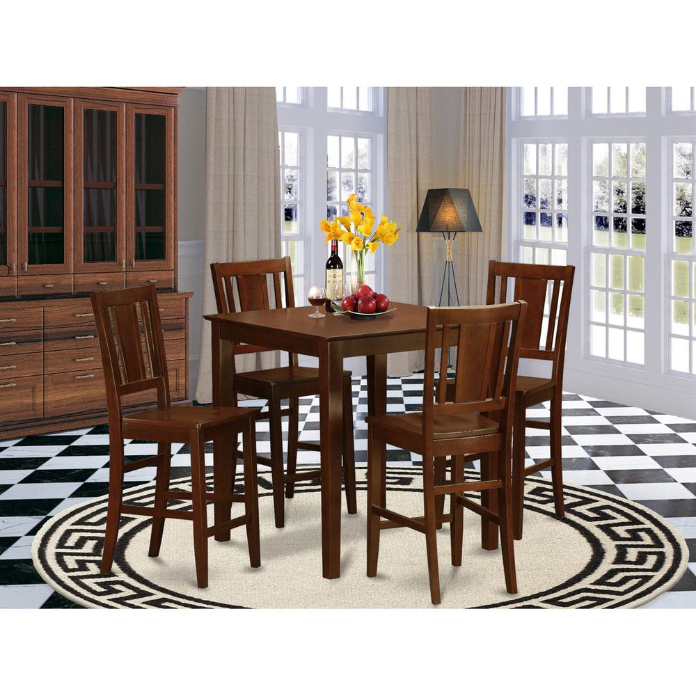 5 Pc counter height Dining set-counter height Table and 4 Kitchen Chairs. Picture 4