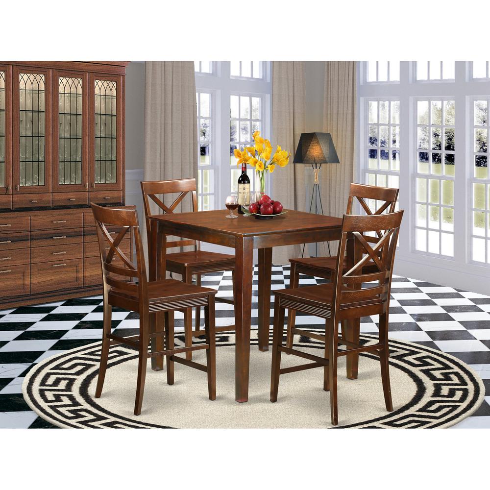 5  PC  counter  height  Dining  room  set-pub  Table  and  4  dinette  Chairs.. Picture 1