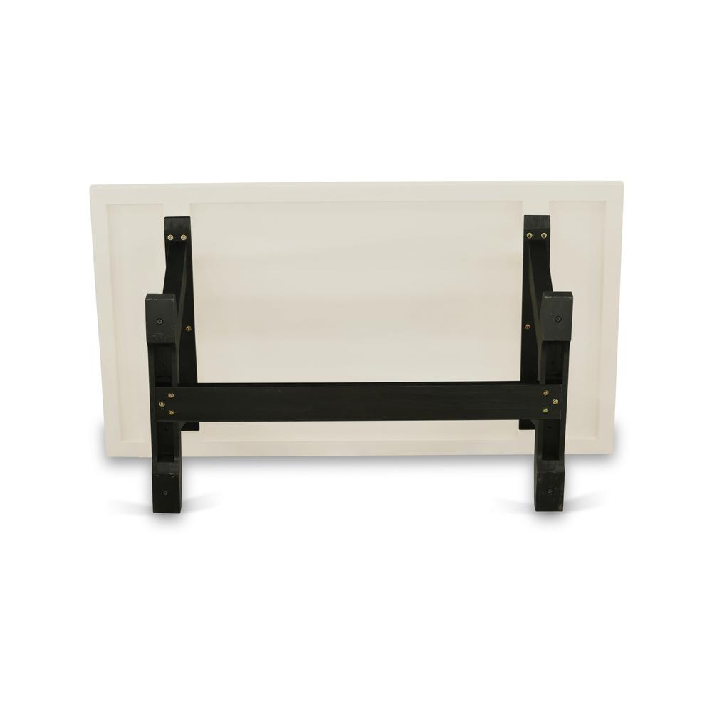 5 Piece Set Includes a Rectangle Dining Room Table with V-Legs. Picture 5