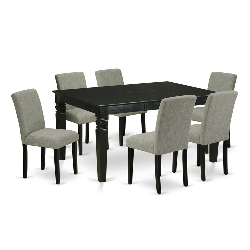 Dining Room Set Black, WEAB7-BLK-06. Picture 1