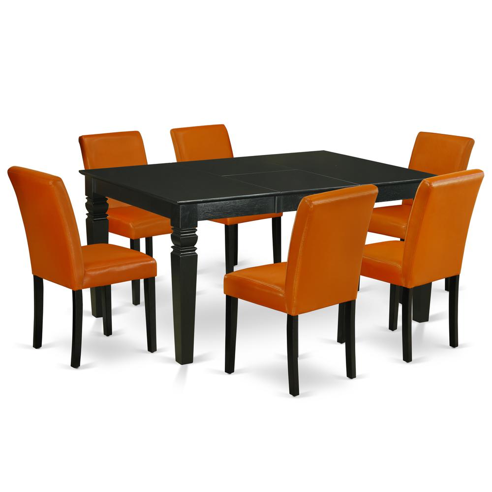 Dining Room Set Black, WEAB7-BLK-61. Picture 1